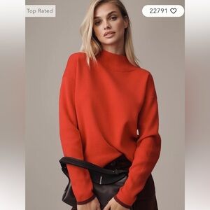 Anthropologie Carys mock neck sweater